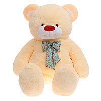 Мягкая игрушка "Медведь с бантом", цвет бежевый, 160 см М251А