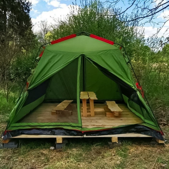 Палатка Lite Bungalow, цвет зелёный - фото 8 - id-p226700664