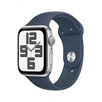 Умные часы APPLE Watch SE GPS 44mm Silver Aluminium Case with Storm Blue Sport Band - M/L MREE3