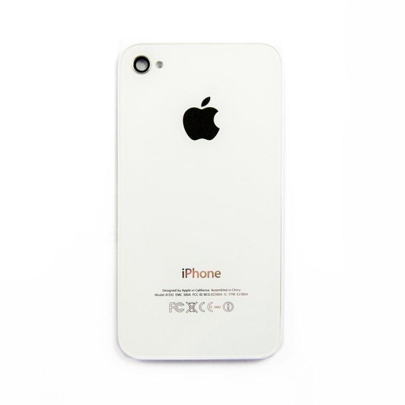 Задняя крышка корпуса для Apple iPhone 4, с кристаллом, белая - фото 1 - id-p226701005