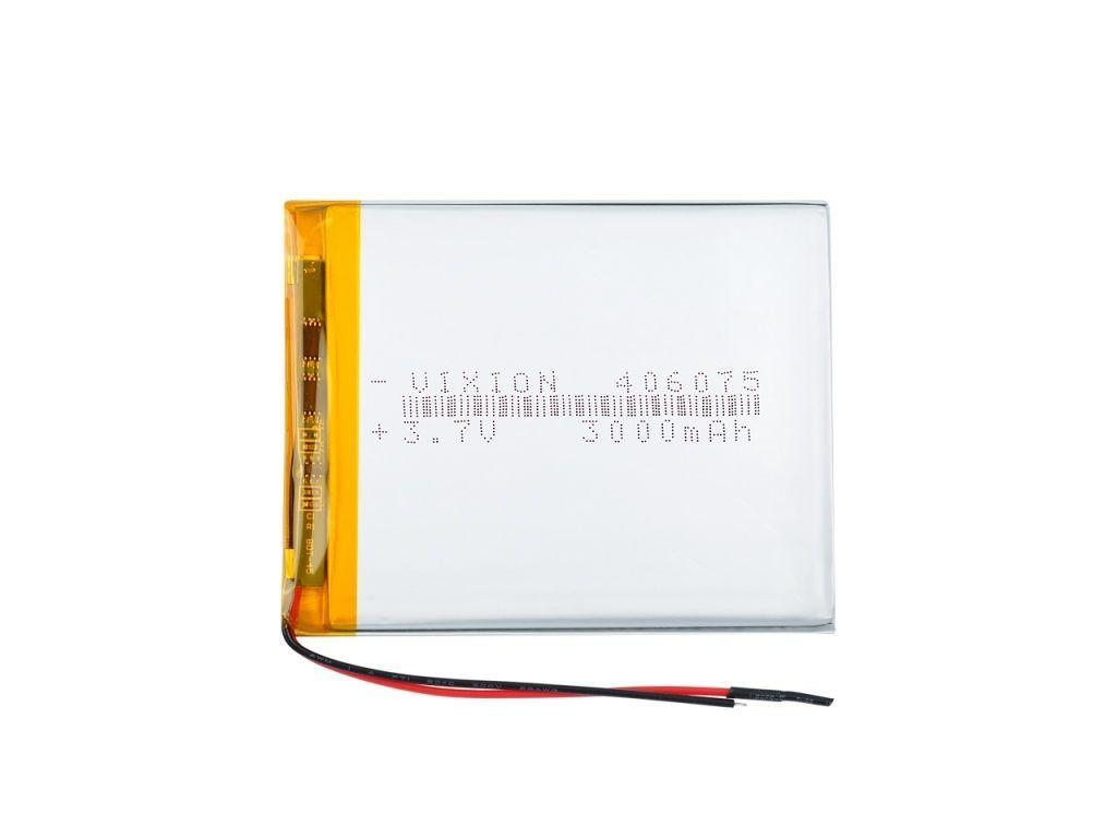 Аккумуляторная батарея Li-pol (4x60x75мм), 2pin, 3.7В, 3900мАч - фото 1 - id-p226701150