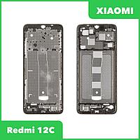 Рамка дисплея для Xiaomi Redmi 12C (22120RN86G) (черный)