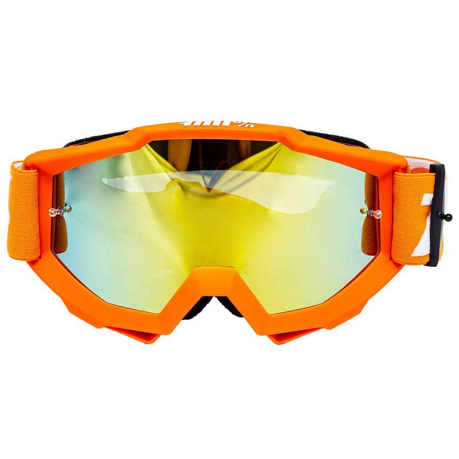 Очки для мотокросса 100% (Replica) оранжевый зеркальная линза - фото 1 - id-p226701206