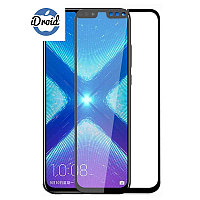 Защитное стекло Huawei Honor 8X (JSN-L21), черное (полная проклейка)