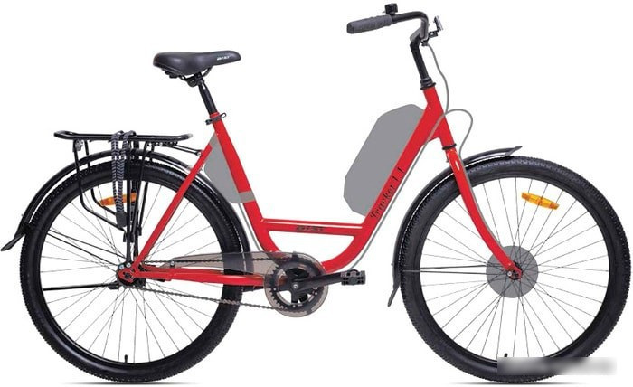 Электровелосипед AIST E-Tracker 1.1 250W 2021 (красный) - фото 1 - id-p226702146