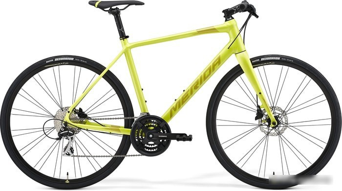 Велосипед Merida Speeder 100 S 2021 (желтый) - фото 1 - id-p226702150