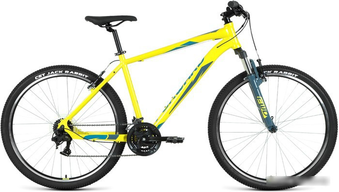 Велосипед Forward Apache 27.5 1.2 р.19 2022 (желтый/зеленый) - фото 1 - id-p226702269