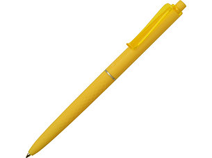 Ручка пластиковая soft-touch шариковая Plane, желтый, фото 2