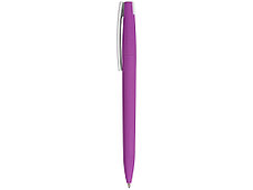 Ручка пластиковая soft-touch шариковая Zorro, фиолетовый/белый, фото 3