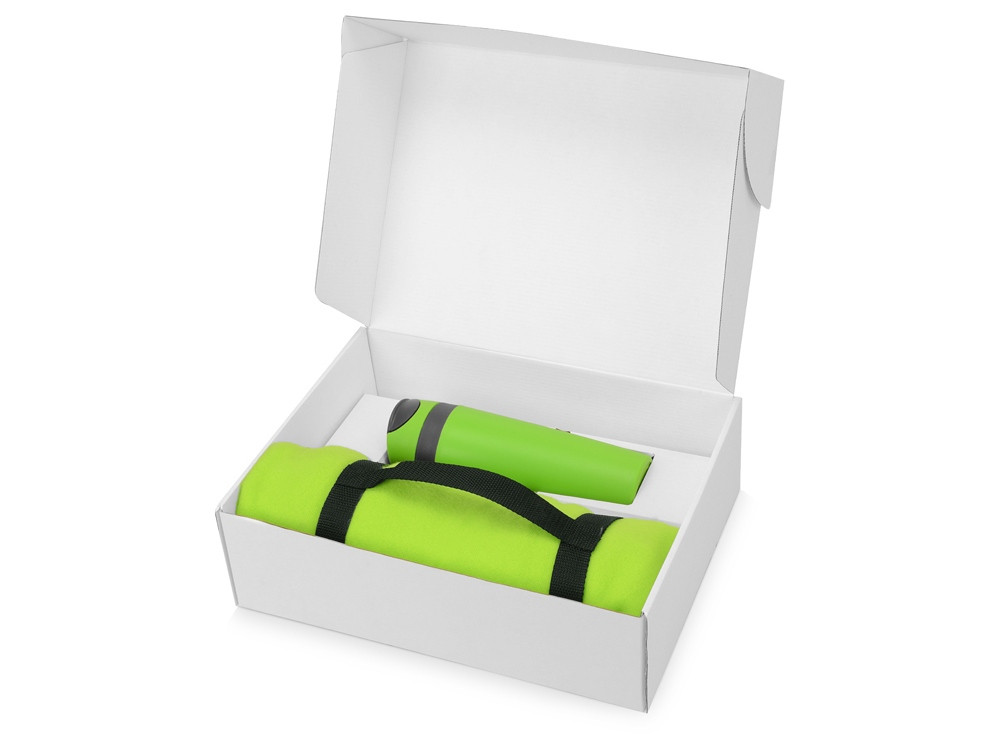 Подарочный набор Cozy с пледом и термокружкой, зеленый - фото 2 - id-p226702931