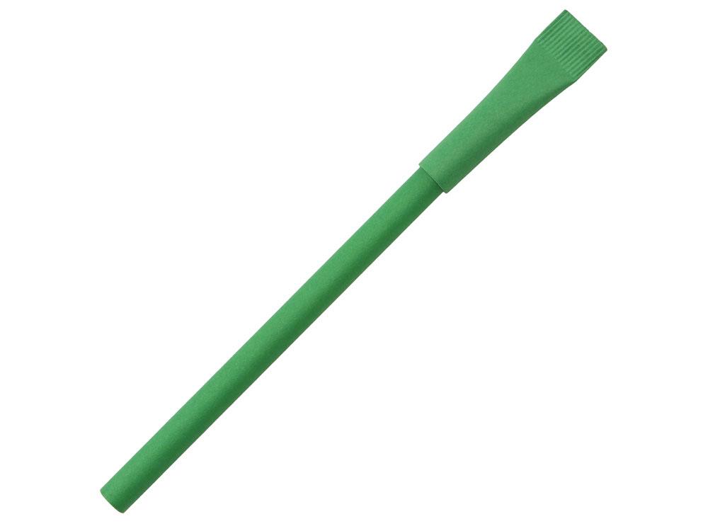 Ручка картонная с колпачком Recycled, зеленый классик - фото 1 - id-p226702935