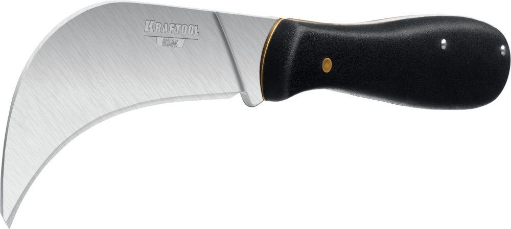Kraftool Нож складной 200мм, для листовых и рулонных материалов "HOOK" (09298) KRAFTOOL - фото 1 - id-p226707758