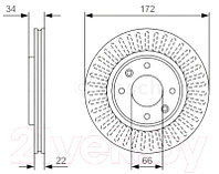 Тормозной диск Bosch 0986479R63