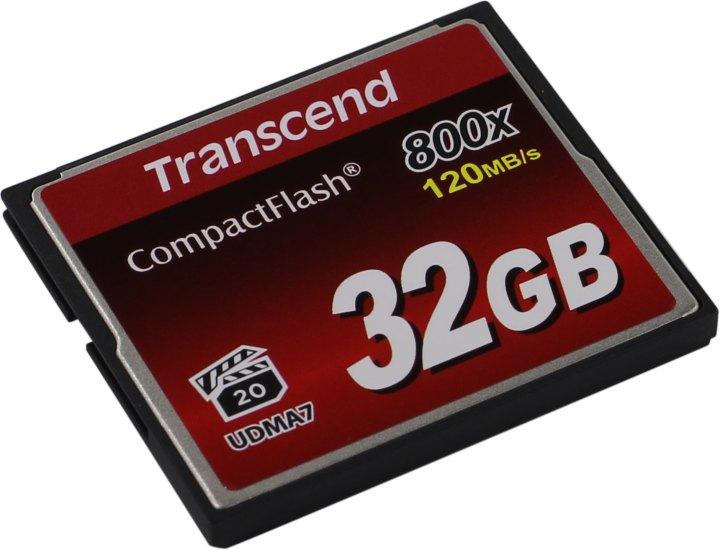 Карта памяти Transcend TS32GCF800 32GB Compact Flash 800x - фото 1 - id-p226716097