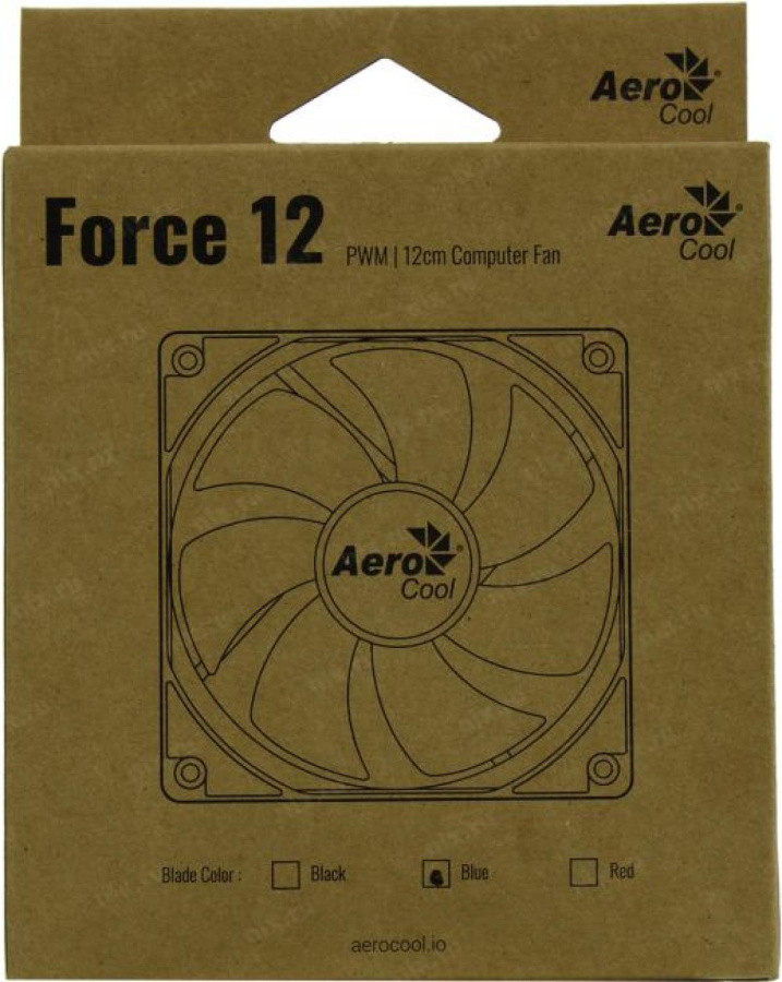 Fan Aerocool Force 12 PWM / 120mm/ 4pin/ Blue blade - фото 1 - id-p226711531