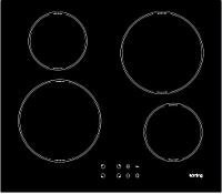 Варочная панель KORTING HI 64042 B 60 cм, сенсорное управление, 4 индукционные зоны приготовления, LED