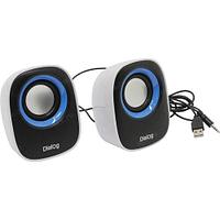 Колонки Dialog Colibri AC-06UP BLACK-WHITE {акустические колонки 2.0, 6W RMS, питание от USB}