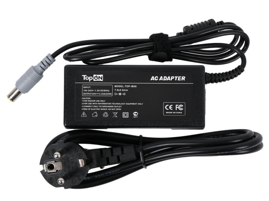 Блок питания TopON TOP-IB06 65W-20V 3.25A от бытовой электросети - фото 1 - id-p226715580