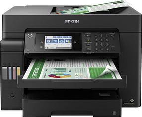 МФУ струйный Epson L15150 (C11CH72404/72505/72506) A3+ Duplex Net WiFi черный