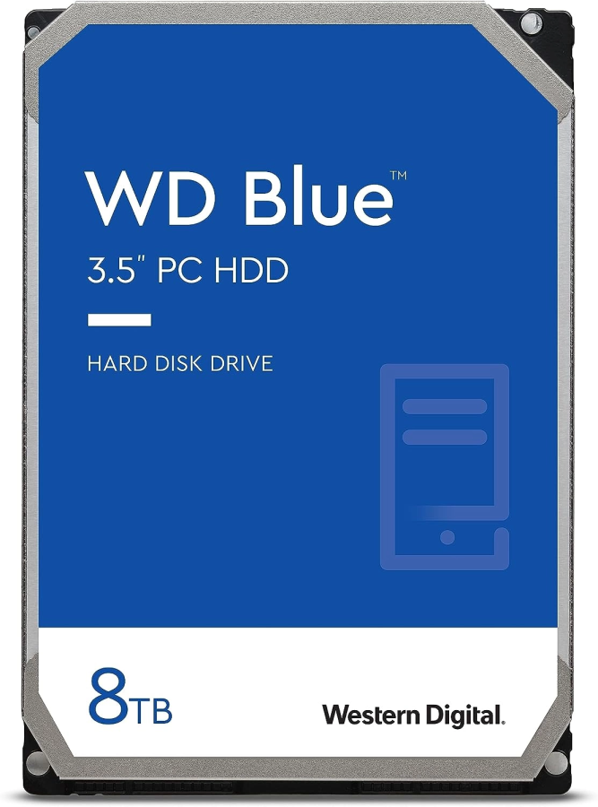 Жесткий диск WD SATA-III 8TB WD80EAAZ Desktop Blue (5640rpm) 128Mb 3.5" - фото 1 - id-p226716067