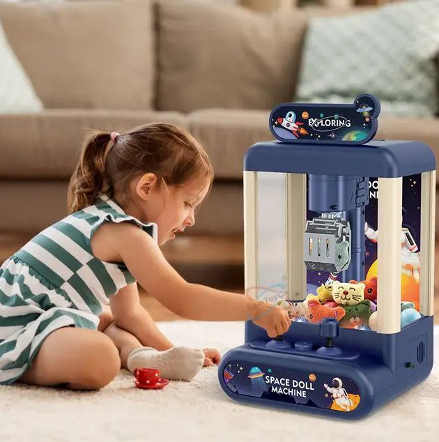 Игровой автомат хватайка с набором игрушек Spase Doll Machine, аппарат для ловли игрушек - фото 2 - id-p224649847
