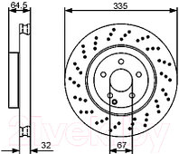 Тормозной диск Bosch 0986479413