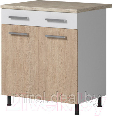 Шкаф-стол кухонный Genesis Мебель Алиса 12 с ящиком 800 - фото 1 - id-p226718349
