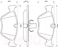 Тормозные колодки Bosch 0986424485