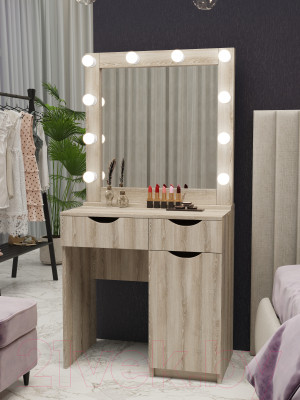 Туалетный столик с зеркалом Мир Мебели SV-22S с подсветкой - фото 2 - id-p226717051