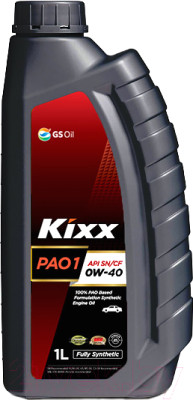 Моторное масло Kixx PAO 1 SN/CF 0W40 / L2084AL1E1 - фото 1 - id-p226721755