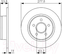 Тормозной диск Bosch 0986479S51