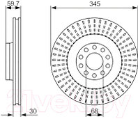 Тормозной диск Bosch 0986479589