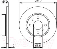 Тормозной диск Bosch 0986479R61