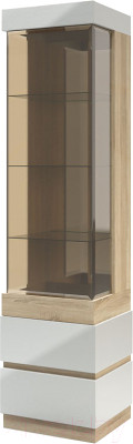 Шкаф-пенал с витриной Мебель-КМК Хилтон 0651.18 левый - фото 1 - id-p226718525