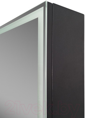Шкаф с зеркалом для ванной Континент Mirror Box Black Led 60х80 - фото 4 - id-p226720402