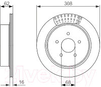 Тормозной диск Bosch 0986479606