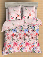 Комплект постельного белья Amore Mio Мако-сатин Butterflies Микрофибра 2сп / 93793