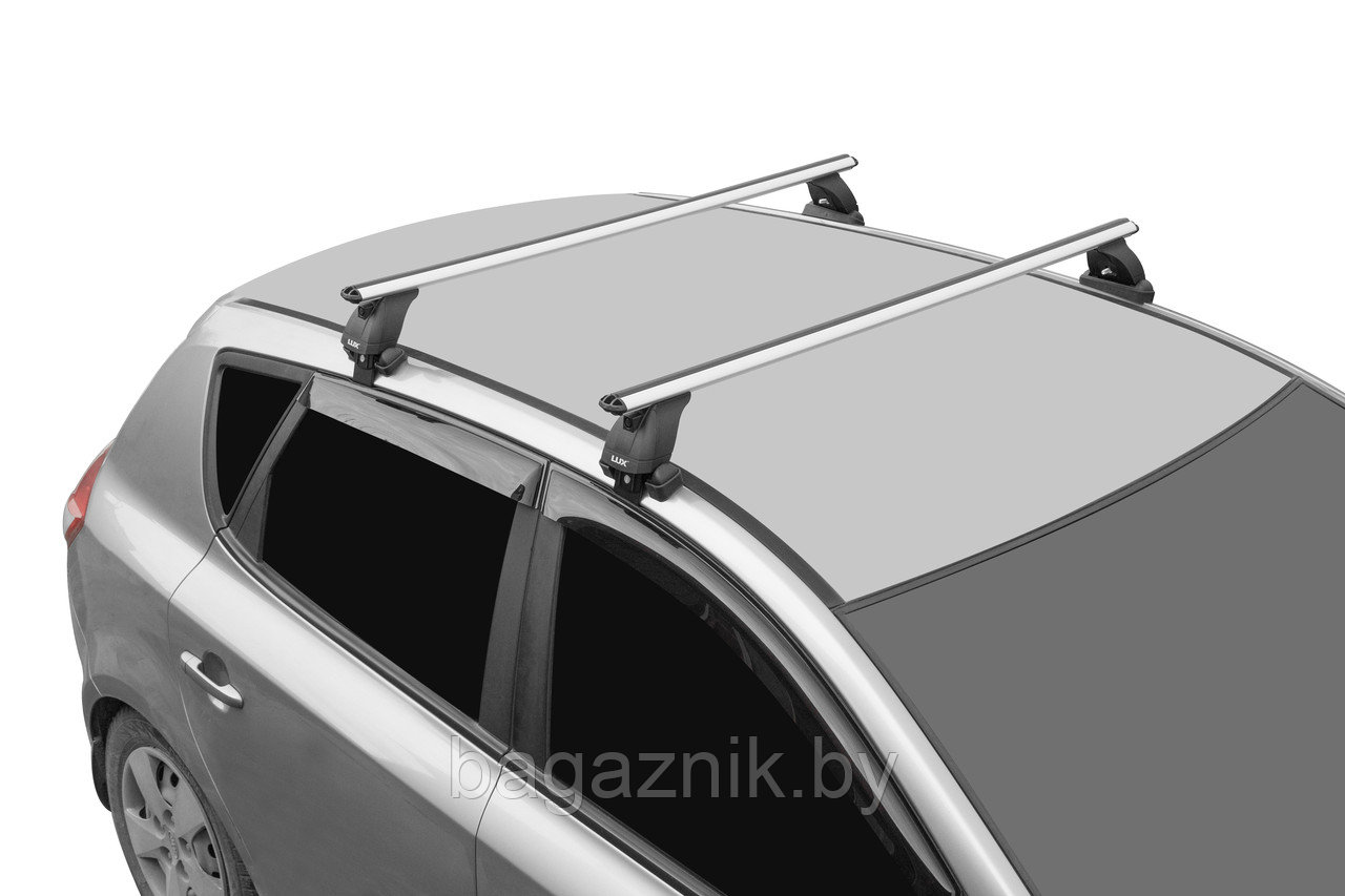 Багажник поперечины LUX Volkswagen Polo Sedan 2009- с дугами аэро-классик (53мм) - фото 7 - id-p226727382