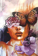 Картина Stamion Твои цветы и бабочки
