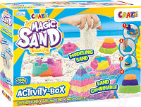 Набор для лепки Craze Magic Sand С формочками и песочницей / 32343