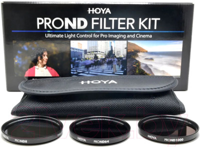 Светофильтр Hoya 62.0MM Pro ND Filter Kit 8/64/1000 / 24066069030 - фото 1 - id-p226733595