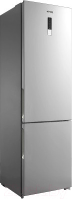 Холодильник с морозильником Korting KNFC 62017 X - фото 1 - id-p226730855