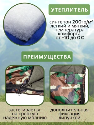 Спальный мешок Зубрава МС200ДХ - фото 7 - id-p226733820