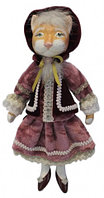 Сувенир текстильный «Кукла-кошка» (Илларионова Е.И.) текстиль 7*12*23 см