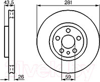 Тормозной диск Bosch 0986478812