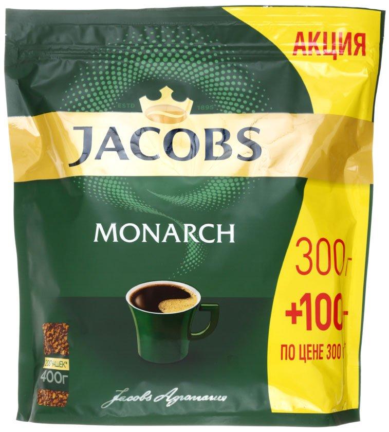 Кофе растворимый Jacobs Monarch 400 г, в пакете - фото 1 - id-p226734055