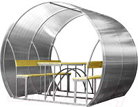 Беседка ВЕЛЕС Пион 3м с покрытием