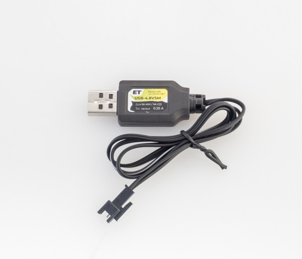 Зарядное устройство для аккумулятора 4.8V - ET USB-4.8VSM, 250мА, для Ni-Cd и Ni-Mh аккумуляторных сборок 4.8В - фото 2 - id-p159353082