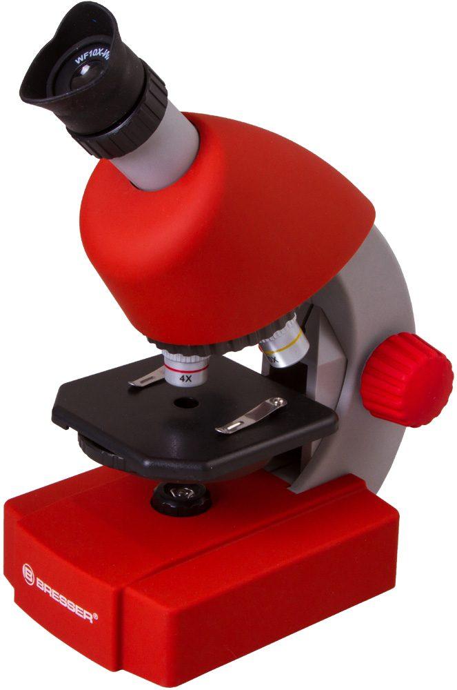 Микроскоп Bresser Junior 40x-640x, красный - фото 1 - id-p226629428