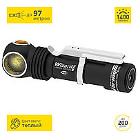 Налобный мощный фонарь Armytek Wizard Pro Magnet USB Nichia (теплый свет)